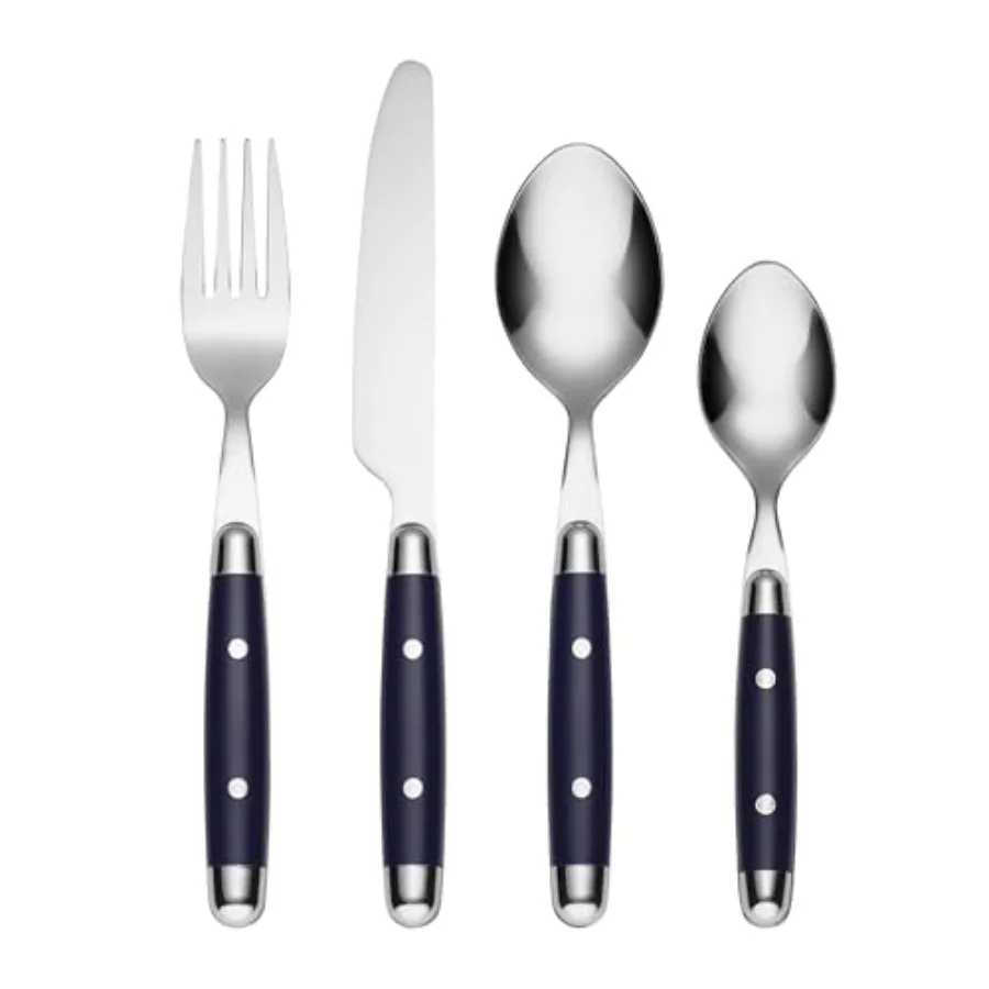 Silverware Set, Jubilee 16-Piece Flatware Set, Service For 4, 18/0 Stainless Steel, Knives Spoons And Forks Sets, Dishwasher Sa
Silverware Set, Jubilee 16-Piece Flatware Set, Service For 4, 18/0 Stainless Steel, Knives Spoons And Forks Sets, Dishwasher Sa