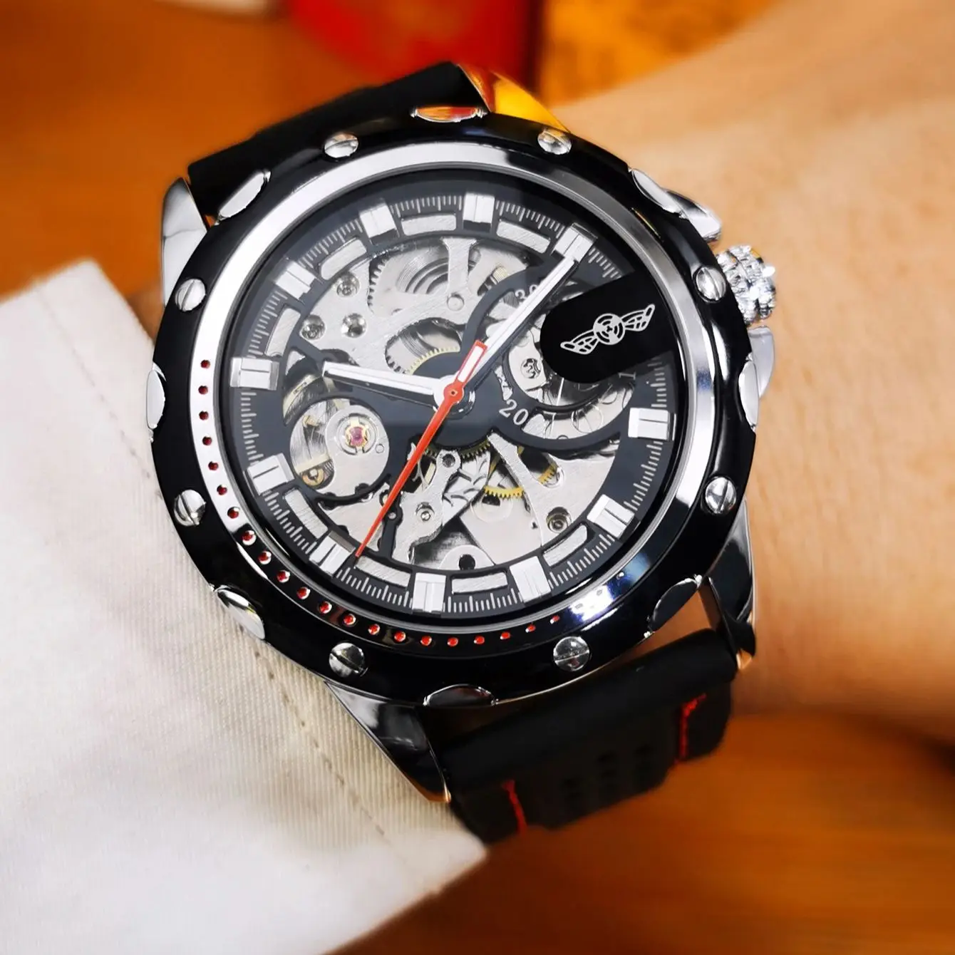 ПОБЕДИТЕЛЬ, спортивные механические мужские часы, лучший бренд, роскошные автоматические часы со скелетом для мужчин, деловые наручные часы с резиновым ремешком, подарки 
ПОБЕДИТЕЛЬ, спортивные механические мужские часы, лучший бренд, роскошные автоматические часы со скелетом для мужчин, деловые наручные часы с резиновым ремешком, подарки