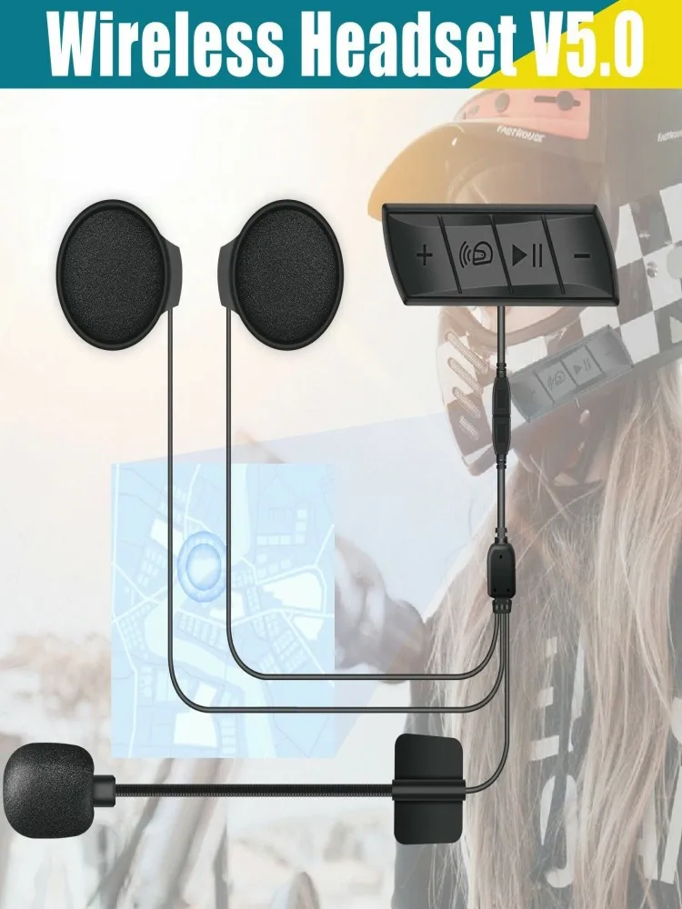 Motorcycle Helmet Headset Bluetooth V5.0 Wireless Earphone Speaker Support Handsfree Call Stereo Mic Voice Control
Motorcycle Helmet Headset Bluetooth V5.0 Wireless Earphone Speaker Support Handsfree Call Stereo Mic Voice Control