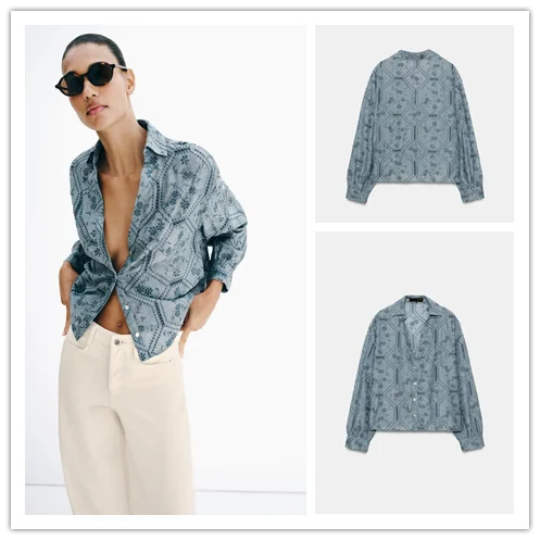 Fashionable Versatile Hollow Embroidery Shirt Women's Loose Fit Long Sleeve Breathable Polyester Spring Summer New Arrival
Fashionable Versatile Hollow Embroidery Shirt Women's Loose Fit Long Sleeve Breathable Polyester Spring Summer New Arrival