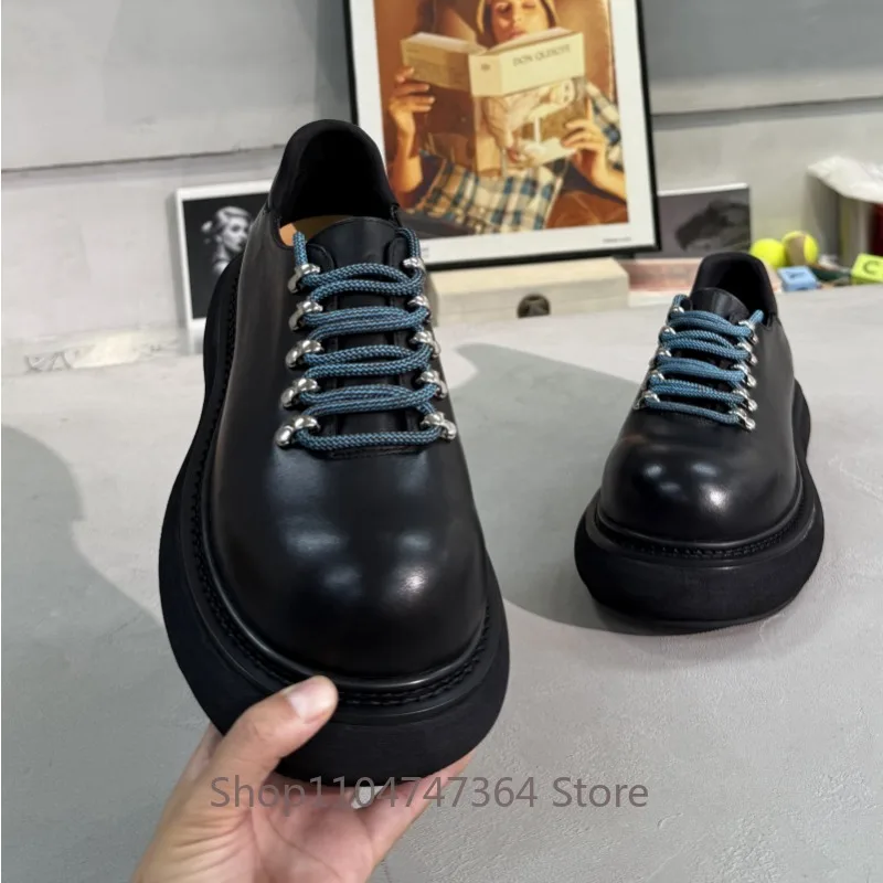 Мужские туфли дерби из натуральной кожи с круглым носком, на толстой подошве, увеличивающие рост, черные, для стилистов, повседневные, оксфорды
Мужские туфли дерби из натуральной кожи с круглым носком, на толстой подошве, увеличивающие рост, черные, для стилистов, повседневные, оксфорды