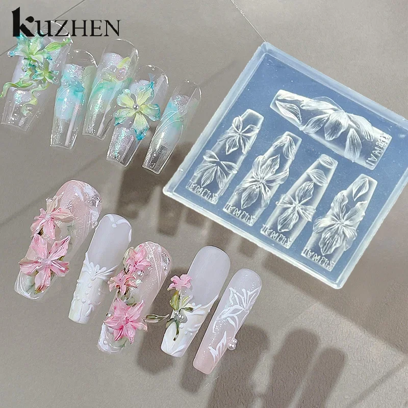 3D Flowers Nail Mold DIY Silicone Nail Tools Hawaii Hibiscus Flower Petal Nail Design Silicone Molds Nail Art Carving Template 
3D Flowers Nail Mold DIY Silicone Nail Tools Hawaii Hibiscus Flower Petal Nail Design Silicone Molds Nail Art Carving Template