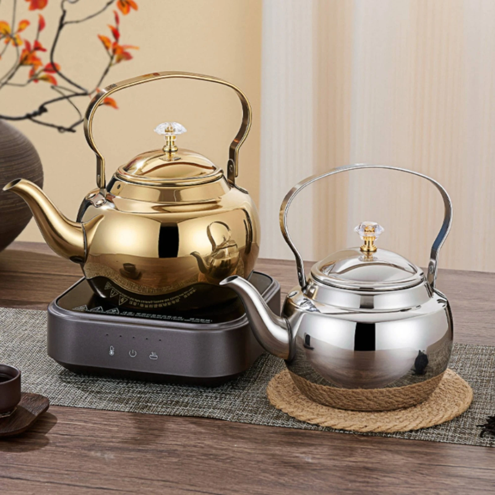 Stainless Steel Tea Kettle Flat Base Tea Kettle Water Boiler Polished Kitchenware Easy to Clean
Stainless Steel Tea Kettle Flat Base Tea Kettle Water Boiler Polished Kitchenware Easy to Clean