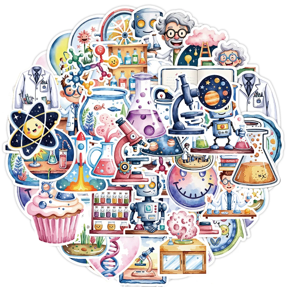 10/30/50pcs Cute Science Laboratory Cartoon Stickers Aesthetic Decal DIY Skateboard Suitcase Bike Car Funny Graffiti Sticker Toy
10/30/50pcs Cute Science Laboratory Cartoon Stickers Aesthetic Decal DIY Skateboard Suitcase Bike Car Funny Graffiti Sticker Toy