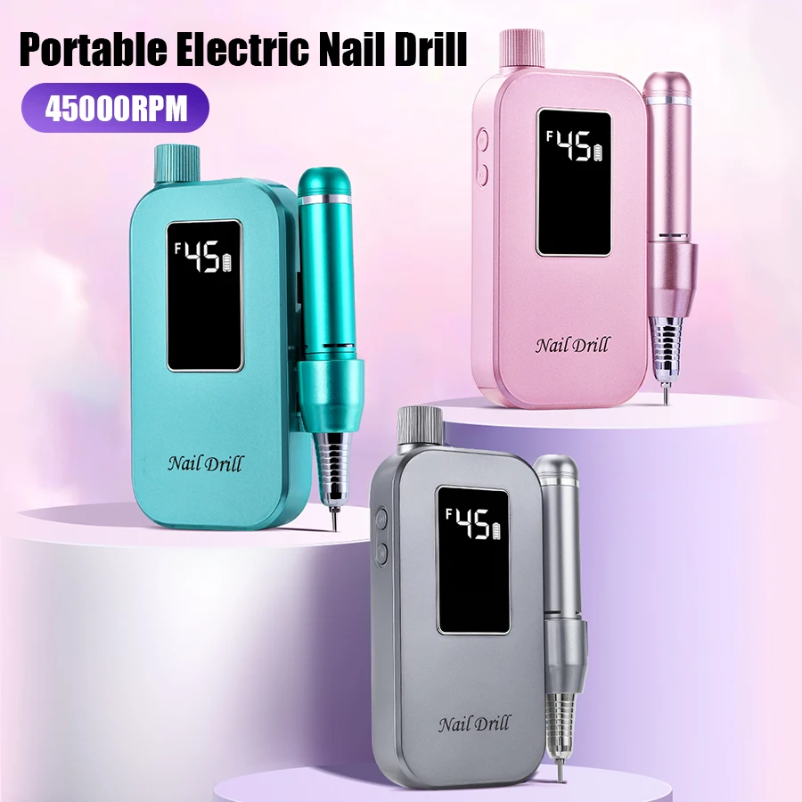 Duofu 45000RPM Rechargeable Cordless Nail Drill, Portable Electric Nail Sander for Gel Nail Polishing, Home & Salon Manicure
Duofu 45000RPM Rechargeable Cordless Nail Drill, Portable Electric Nail Sander for Gel Nail Polishing, Home & Salon Manicure