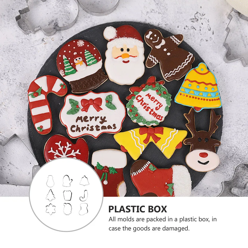 9 Pcs Biscuit Mold Christmas Cookies Baking Supplies Molds for Stainless Steel Child
9 Pcs Biscuit Mold Christmas Cookies Baking Supplies Molds for Stainless Steel Child