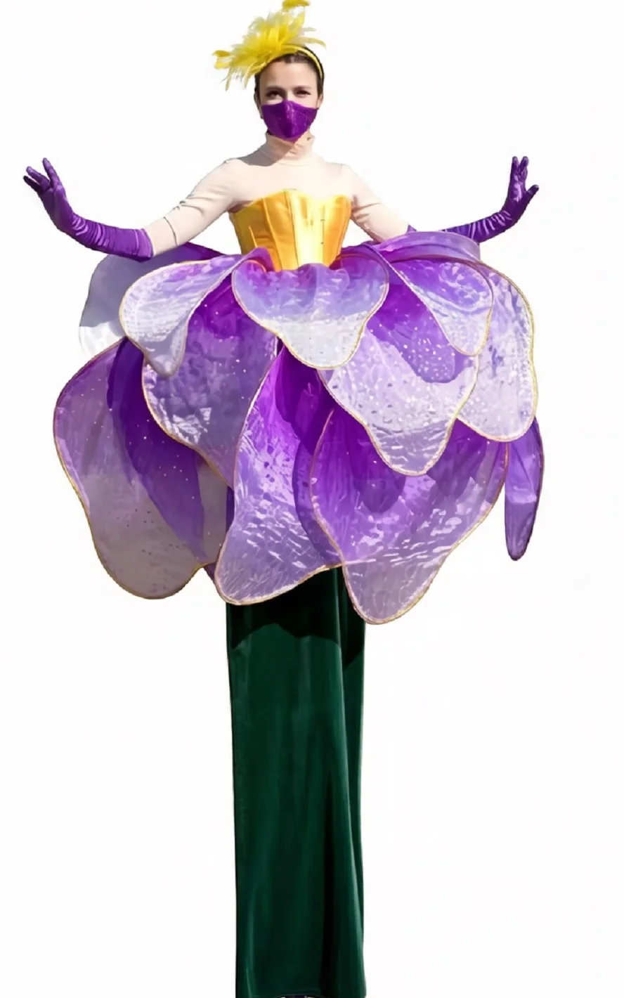 Discoloration Petal Skirt Flower Open Dance Swing Flower LED Modern Dance Performance Skirt
Discoloration Petal Skirt Flower Open Dance Swing Flower LED Modern Dance Performance Skirt