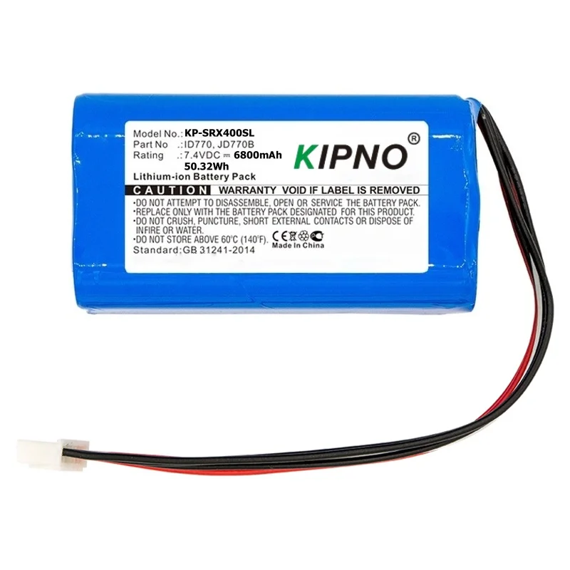 KIPNO 6800mAh Speaker Battery ID659B ID770 JD770B for Sony SRS-XB40 SRS-XB41
KIPNO 6800mAh Speaker Battery ID659B ID770 JD770B for Sony SRS-XB40 SRS-XB41