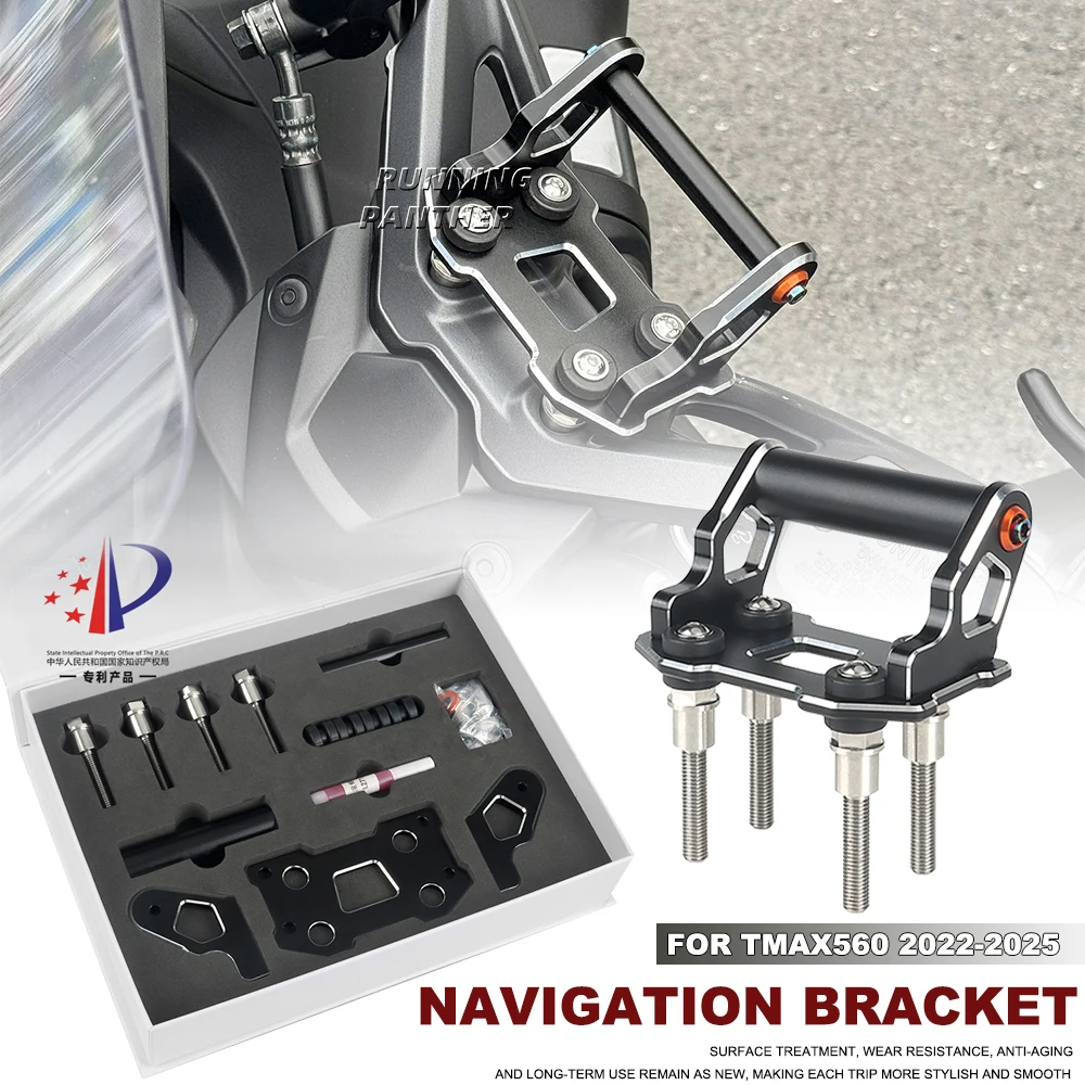 FOR YAMAHA T-MAX 560 TMAX560 T-max 560 2022-2025 Navigation Bracket NEW Motorcycle Navigator Phone Holder GPS Navigation Holder
FOR YAMAHA T-MAX 560 TMAX560 T-max 560 2022-2025 Navigation Bracket NEW Motorcycle Navigator Phone Holder GPS Navigation Holder