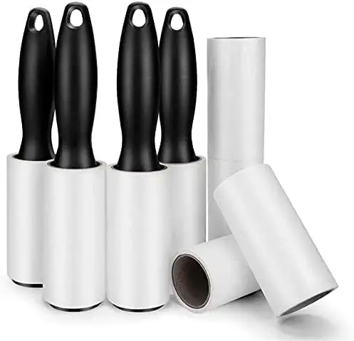 480-Sheet Pet Hair Lint Roller with 4 Handles & 8 Refills, Strong Adhesive, Easy-Peel Diagonal Cut for Clothes, Furniture, Car
480-Sheet Pet Hair Lint Roller with 4 Handles & 8 Refills, Strong Adhesive, Easy-Peel Diagonal Cut for Clothes, Furniture, Car