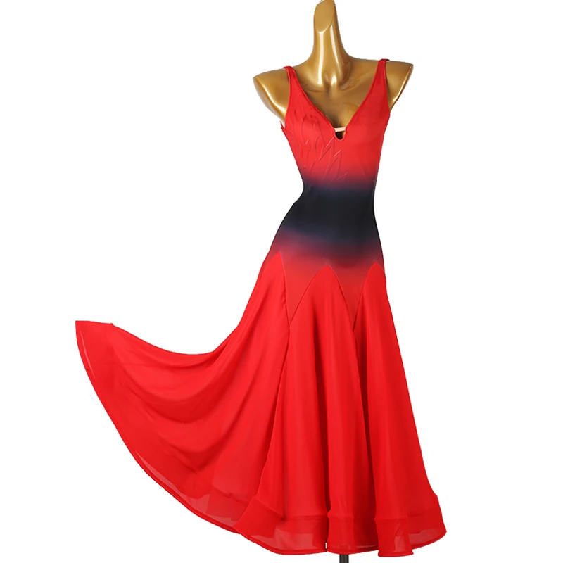 Modern Dancing Performance Dresses for Women's Customized Sexy and Slimming Bareback Dress Waltz Social Dance Practice Costume
Modern Dancing Performance Dresses for Women's Customized Sexy and Slimming Bareback Dress Waltz Social Dance Practice Costume