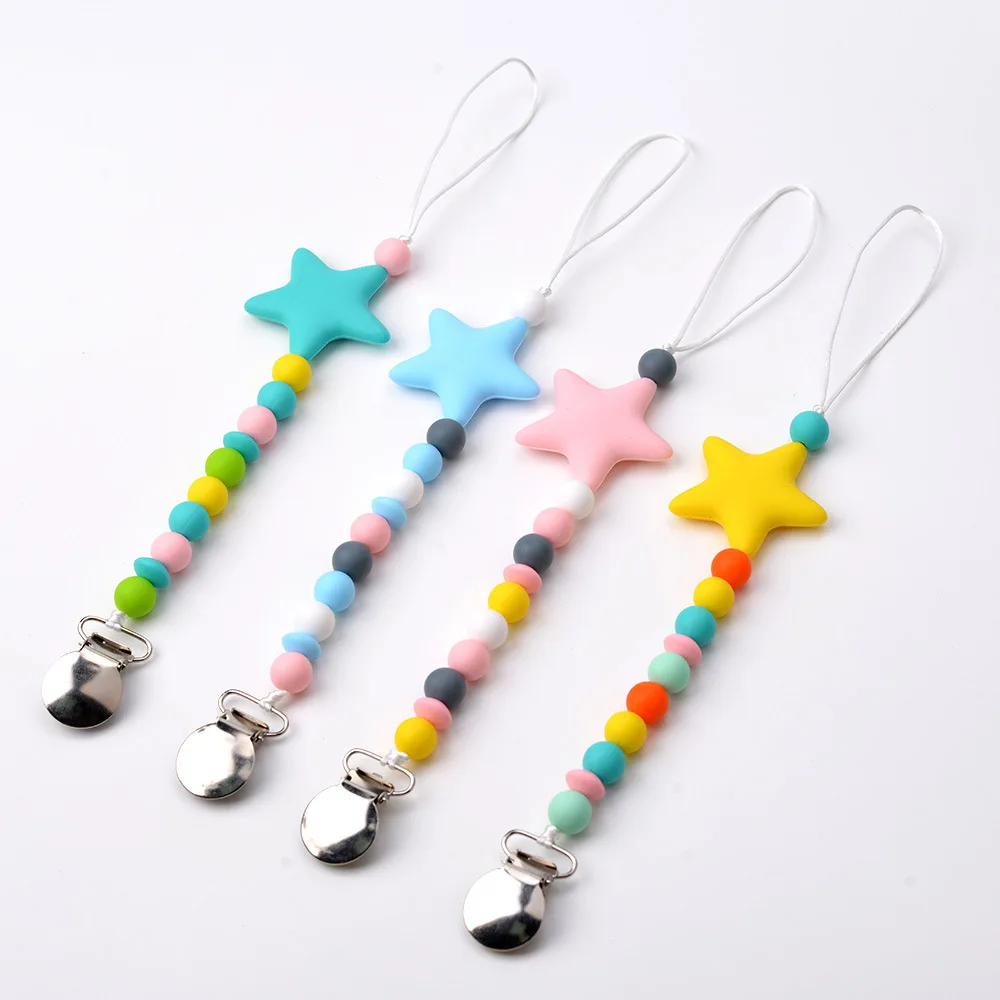 Baby Girl Pacifier Clips Metal Soother Clip Handmade Silicone Boy Dummy Nipple Holder Clip Newborn Essentional Teething Toys
Baby Girl Pacifier Clips Metal Soother Clip Handmade Silicone Boy Dummy Nipple Holder Clip Newborn Essentional Teething Toys