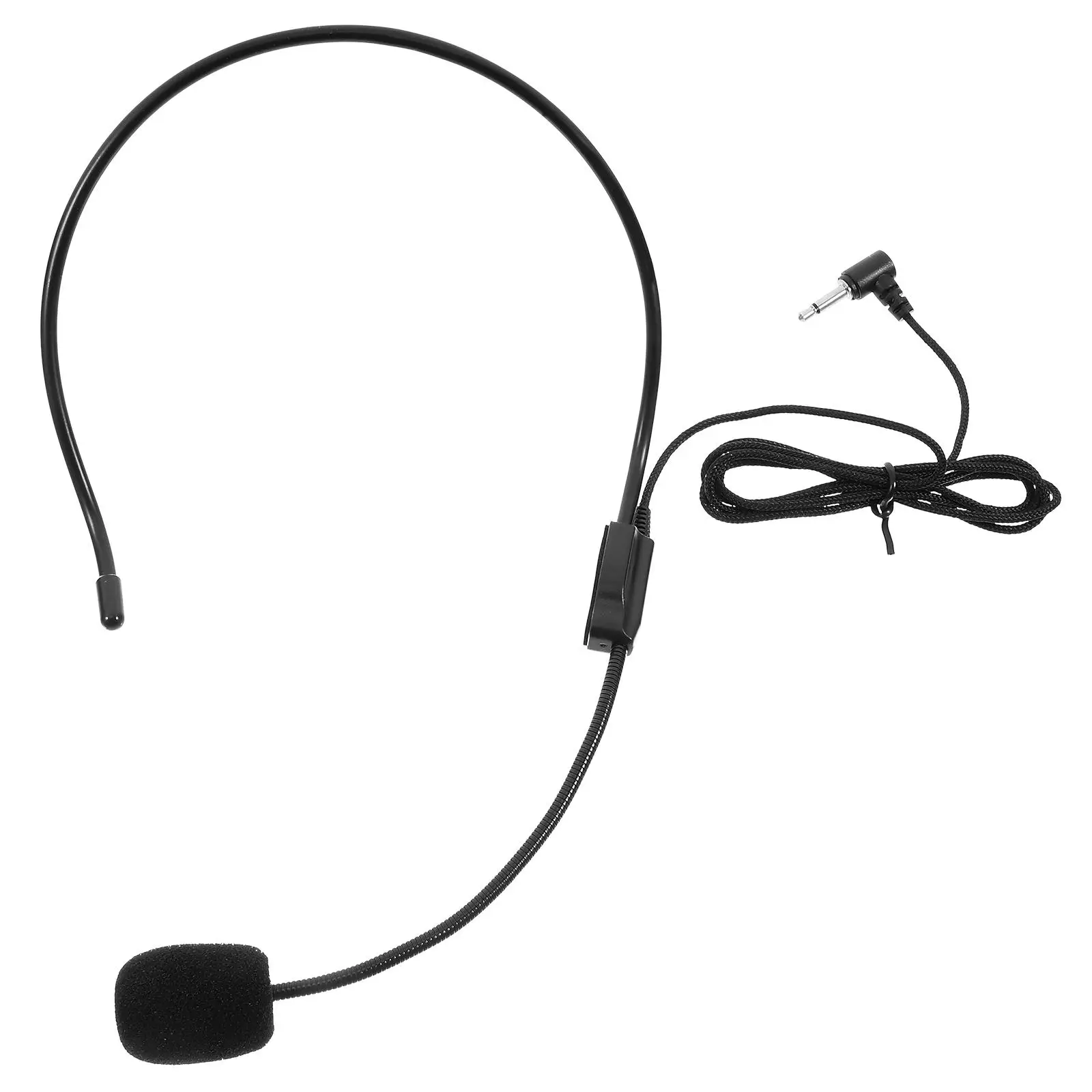 3.5mm Microphone Headset Black Ear Hanging Megaphone Condenser for Lectures Tour Guides Teachers Live Recording Stage
3.5mm Microphone Headset Black Ear Hanging Megaphone Condenser for Lectures Tour Guides Teachers Live Recording Stage