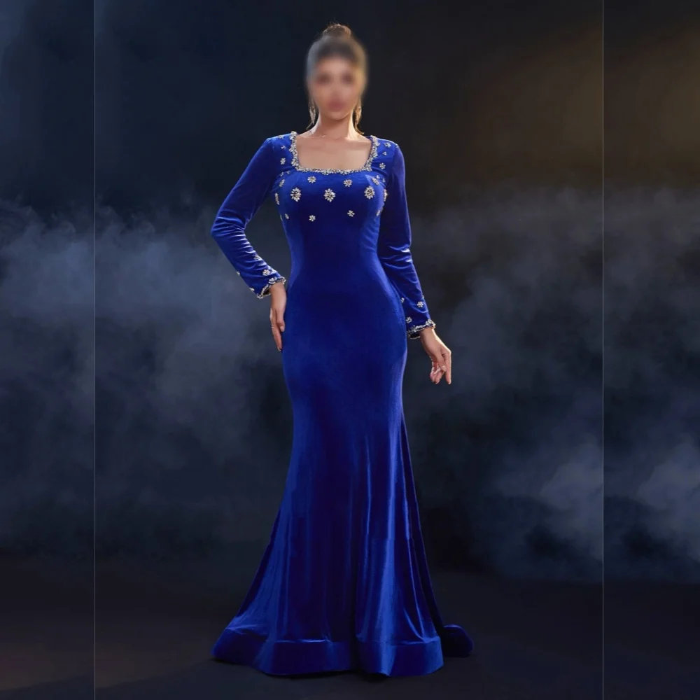 Customized Glitter Rhinestone Square Neck Mermaid Long Dresses Classic Women's Evening Gowns Bespoke Occasion Elegant Party Dres
Customized Glitter Rhinestone Square Neck Mermaid Long Dresses Classic Women's Evening Gowns Bespoke Occasion Elegant Party Dres