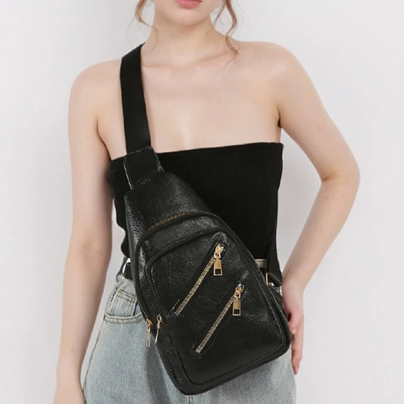 Retro And Versatile Chest Bag Fashionable PU Leather Crossbody Bag Men's And Women's Travel Shoulder Bag
Retro And Versatile Chest Bag Fashionable PU Leather Crossbody Bag Men's And Women's Travel Shoulder Bag
