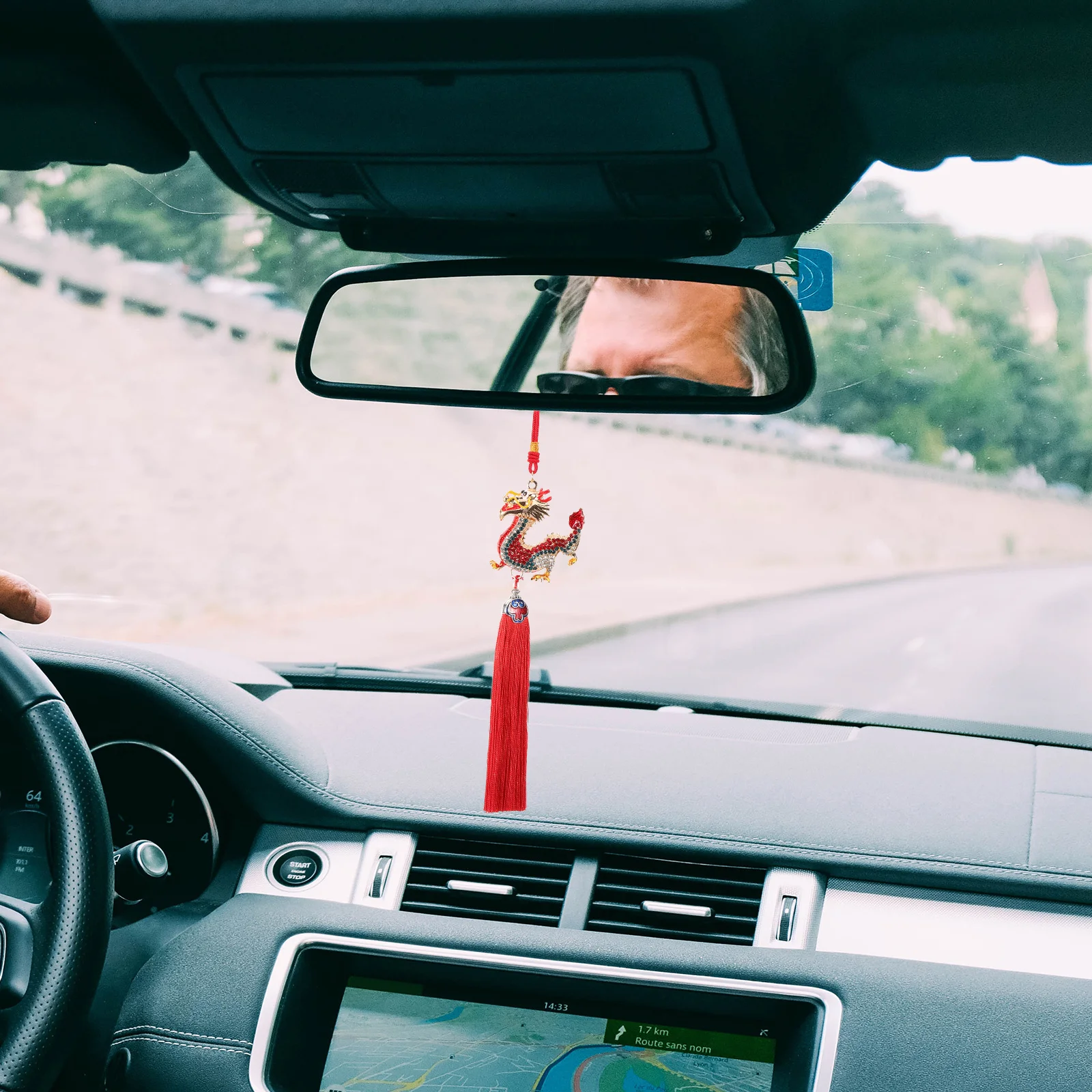 Modern Car Hanging Ornament with 3D Chinese Dragon Pendant Zinc Alloy Retro Design for Rearview Mirror Decor Keychain Phone
Modern Car Hanging Ornament with 3D Chinese Dragon Pendant Zinc Alloy Retro Design for Rearview Mirror Decor Keychain Phone