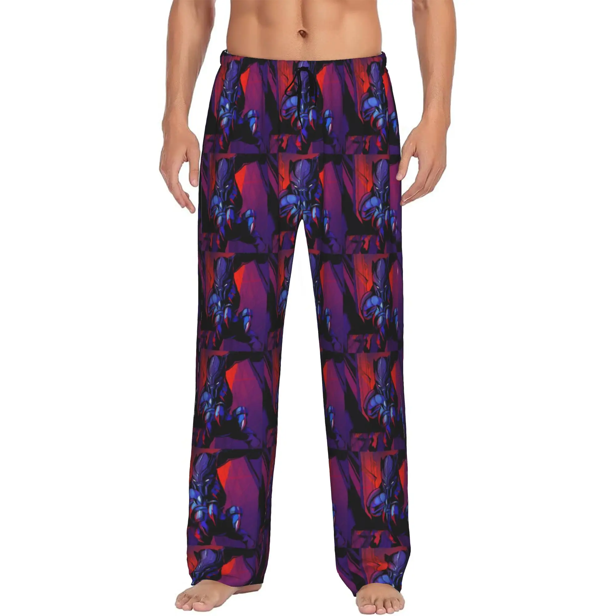 Custom Men's Black Anime Panther Pajama Pants Printed Sleep Sleepwear Bottoms with Pockets
Custom Men's Black Anime Panther Pajama Pants Printed Sleep Sleepwear Bottoms with Pockets