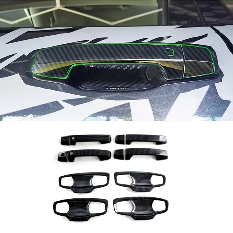 Крышка дверной ручки + крышка чаши дверной ручки для Mitsubishi Triton / L200 2024 Внешние детали из углеродного волокна
Крышка дверной ручки + крышка чаши дверной ручки для Mitsubishi Triton / L200 2024 Внешние детали из углеродного волокна