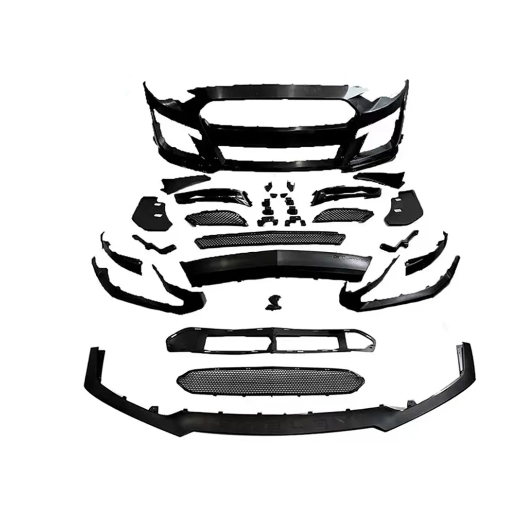 Car parts car body kit for Ford mustang to GT500 2015-2017 front bumper assembly with grille front lip
Car parts car body kit for Ford mustang to GT500 2015-2017 front bumper assembly with grille front lip