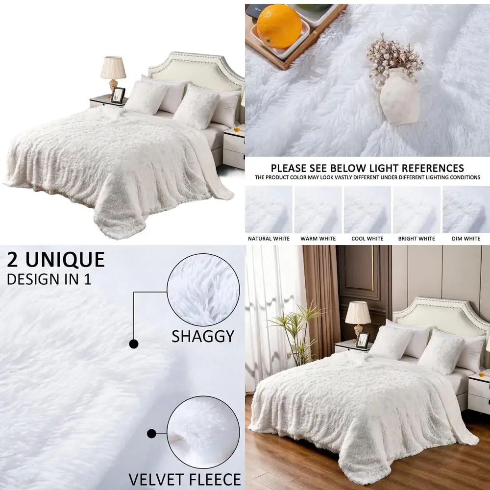 Двухслойное одеяло из искусственного меха, 90x104 дюймов, большое мягкое плюшевое пушистое теплое одеяло для кровати
Двухслойное одеяло из искусственного меха, 90x104 дюймов, большое мягкое плюшевое пушистое теплое одеяло для кровати