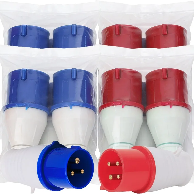Waterproof Industrial Plug Socket Connector Electrical Equipment Connection Wall Mount Socket Supplies 1/16A/32A 3/4 Pin
Waterproof Industrial Plug Socket Connector Electrical Equipment Connection Wall Mount Socket Supplies 1/16A/32A 3/4 Pin