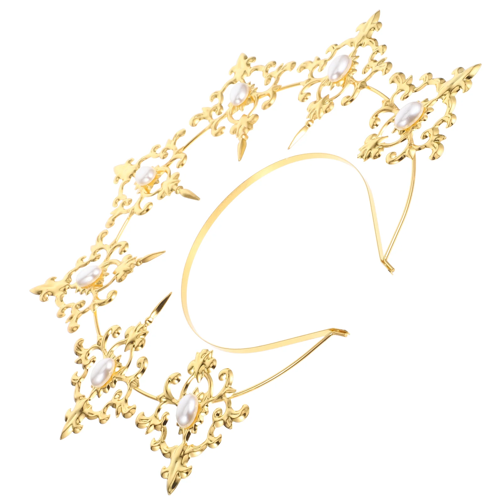 Metal Our Lady's Headband Bridesmaid Hair Accessories Gold Iron Golden Accessory
Metal Our Lady's Headband Bridesmaid Hair Accessories Gold Iron Golden Accessory