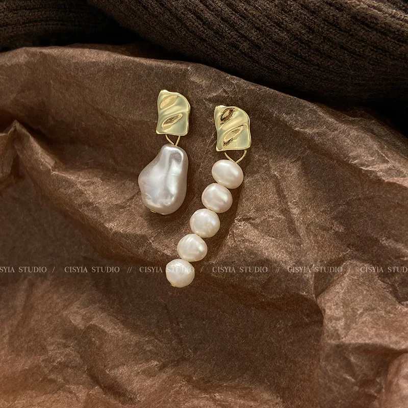 100% Natural Freshwater Pearl 14K Gold Filled Asymmetric Female Tassels Stud Earrings Promotion Jewelry For Women Anti Allergy
100% Natural Freshwater Pearl 14K Gold Filled Asymmetric Female Tassels Stud Earrings Promotion Jewelry For Women Anti Allergy