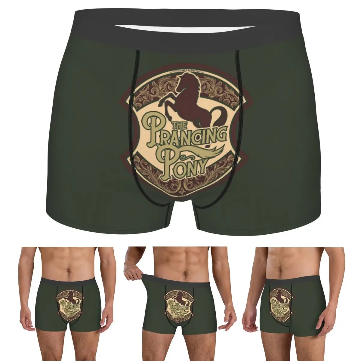 Boxer Underpants Shorts Prancing Pony Panties Men's Soft Underwear for Homme Man Boyfriend Gifts 
Boxer Underpants Shorts Prancing Pony Panties Men's Soft Underwear for Homme Man Boyfriend Gifts