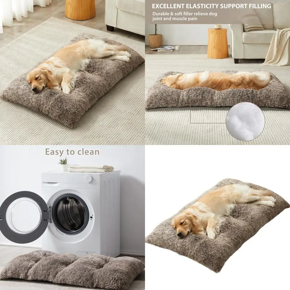 Роскошный плюшевый матрас для собачьего ящика — пушистый и уютный для больших собак, хаки, с моющимся и противоскользящим основанием
Роскошный плюшевый матрас для собачьего ящика — пушистый и уютный для больших собак, хаки, с моющимся и противоскользящим основанием