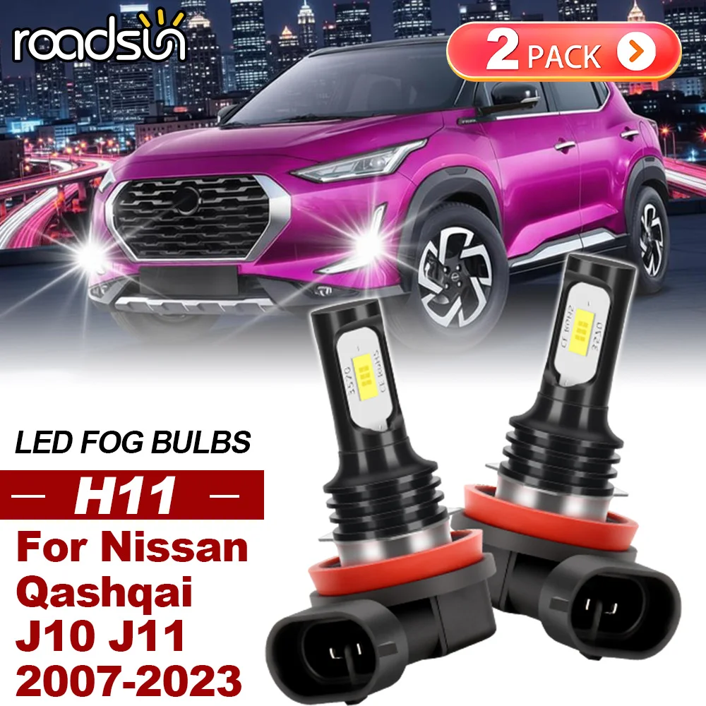 ROADSUN 2PCS For Nissan Qashqai J10 J11 2007-2023 Canbus Car LED Fog Lights 2008 2009 2010 2011 2012 2013 2014 Ultra Fog Lamp
ROADSUN 2PCS For Nissan Qashqai J10 J11 2007-2023 Canbus Car LED Fog Lights 2008 2009 2010 2011 2012 2013 2014 Ultra Fog Lamp