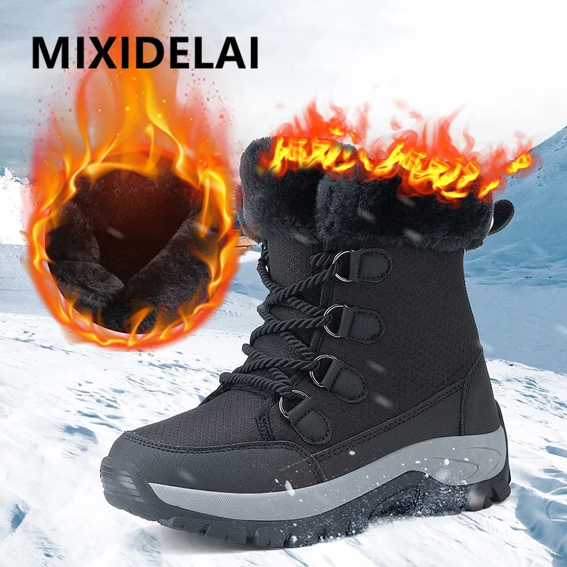 Men Super Warm Snow Boots Winter Plush Men's Ankle Boot Non-Slip Men's Boots Outdoor Men Work Boots Couple's Winter Sneakers
Men Super Warm Snow Boots Winter Plush Men's Ankle Boot Non-Slip Men's Boots Outdoor Men Work Boots Couple's Winter Sneakers