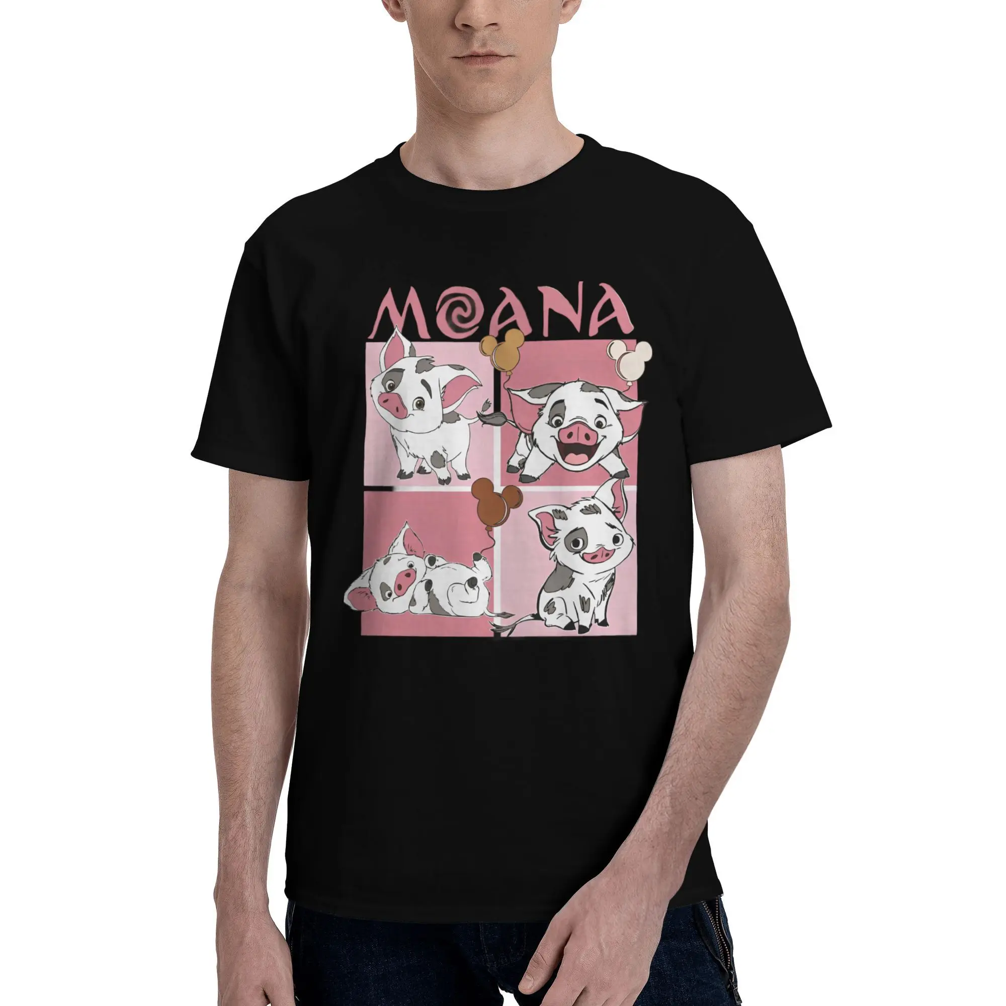 Funny Moana Movie Pua T-Shirt for Men Crewneck 100% Cotton T Shirts Short Sleeve Tees Party Tops
Funny Moana Movie Pua T-Shirt for Men Crewneck 100% Cotton T Shirts Short Sleeve Tees Party Tops
