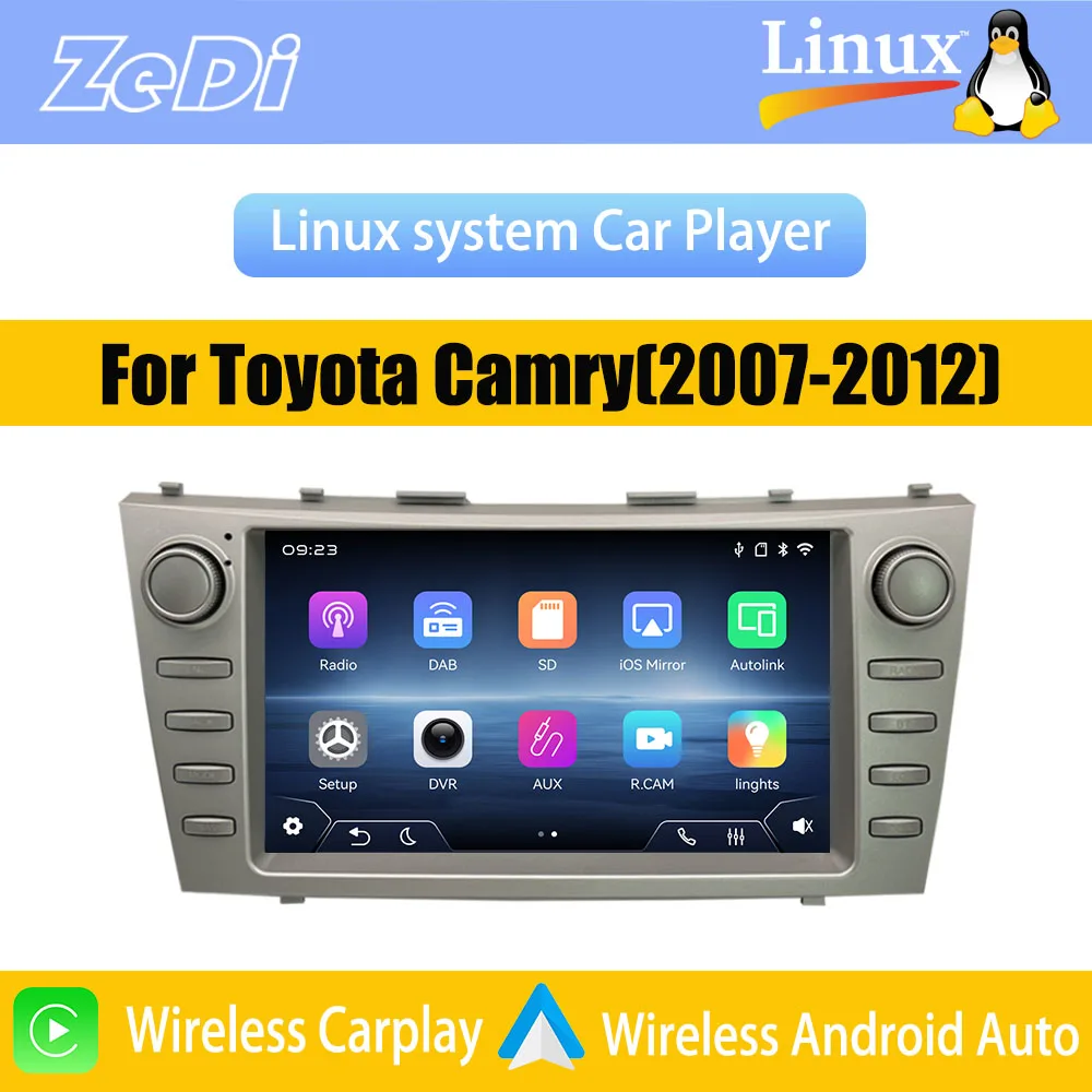 For Toyota Camry (2007-2012)2026 New Linux System Wireless CarPlay FM Bluetooth Music Video Multimedia Players Cameras
For Toyota Camry (2007-2012)2026 New Linux System Wireless CarPlay FM Bluetooth Music Video Multimedia Players Cameras