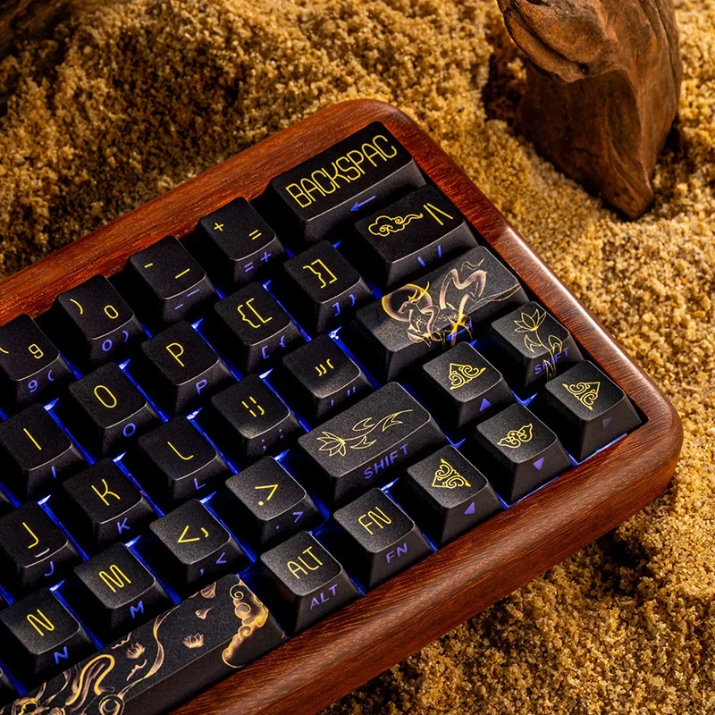 Road of Dunhuang Guofeng Keycap Mechanical Keyboard OEM Highly Sublimation Side Engraving Adaptation 108 Keys
Road of Dunhuang Guofeng Keycap Mechanical Keyboard OEM Highly Sublimation Side Engraving Adaptation 108 Keys