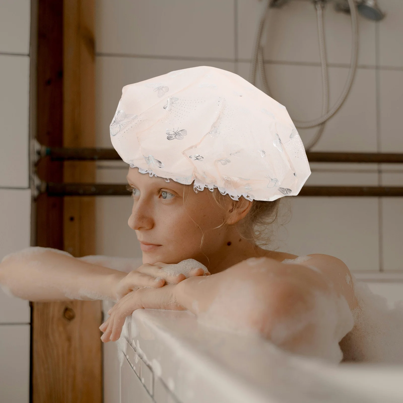 3 pcs Mesh Gold Foil Shower Cap Waterproof Double Layer Bathing Hat For Women Long Hair Reusable Hair Care Cap
3 pcs Mesh Gold Foil Shower Cap Waterproof Double Layer Bathing Hat For Women Long Hair Reusable Hair Care Cap