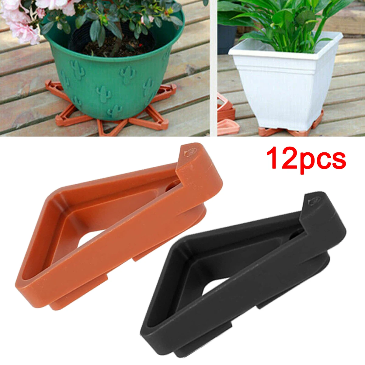12Pcs Flower Pot Feet Ventilation Anti-rot Base Raised Flower Pot Foot Pad Breathable Triangle Tray Garden Potted Planting Tool
12Pcs Flower Pot Feet Ventilation Anti-rot Base Raised Flower Pot Foot Pad Breathable Triangle Tray Garden Potted Planting Tool