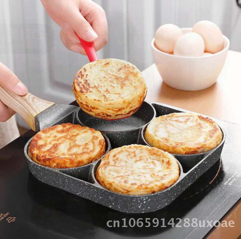 Maifan Stone Non-Stick Egg Pan with Four-Hole Design Flat Bottom Korean Style Aluminum Frying Pan for Breakfast Dumplings
Maifan Stone Non-Stick Egg Pan with Four-Hole Design Flat Bottom Korean Style Aluminum Frying Pan for Breakfast Dumplings