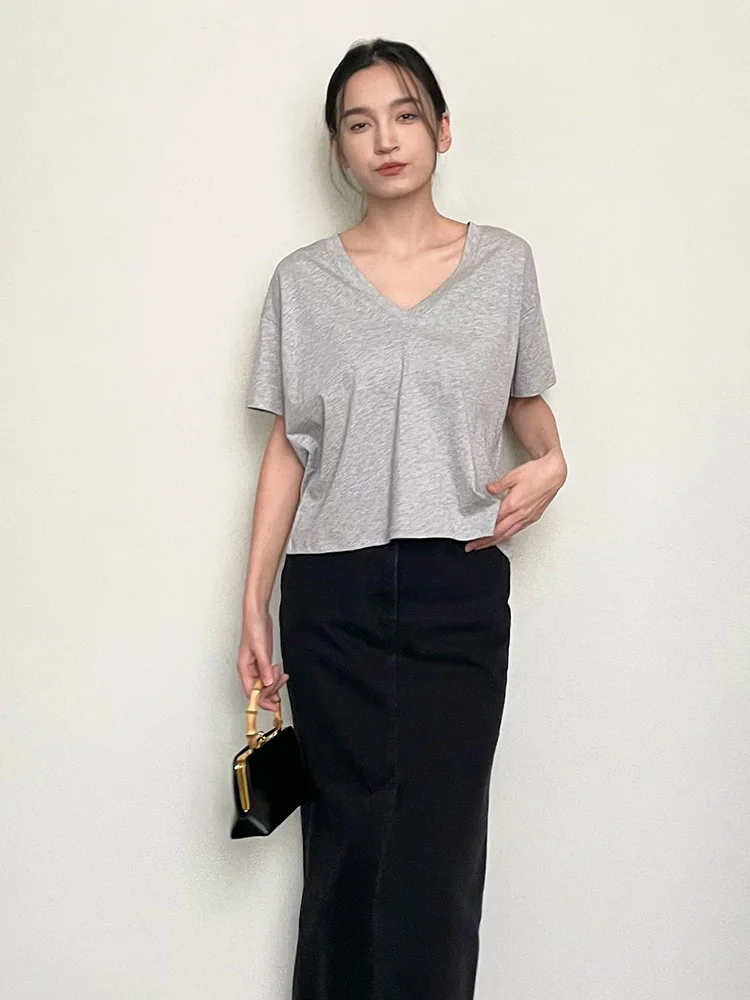 Classic Brand LOULOU STUDIO V-Ne ort Sve T-irt Cotton 00% Commute Sle Faionable Women's Top
Classic Brand LOULOU STUDIO V-Ne ort Sve T-irt Cotton 00% Commute Sle Faionable Women's Top