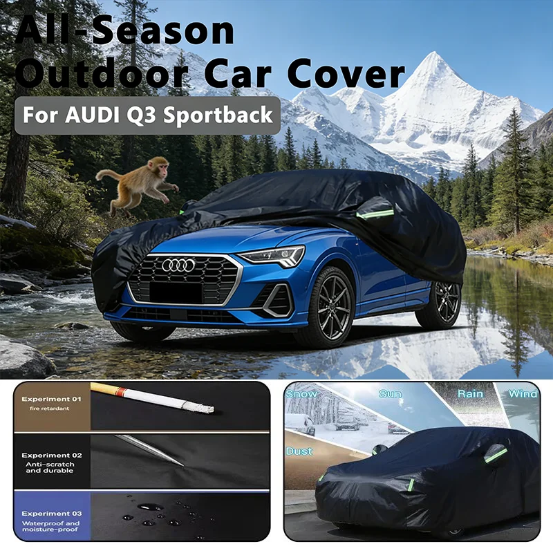 All-Season Car Cover for AUDI Q3 Sportback- Outdoor Full Protection, Waterproof Dustproof Heat-Resistant
All-Season Car Cover for AUDI Q3 Sportback- Outdoor Full Protection, Waterproof Dustproof Heat-Resistant