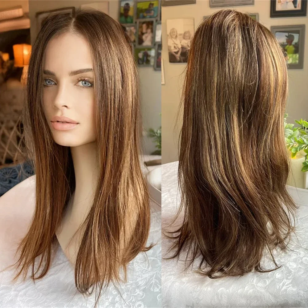 HighlightBrown Glueless Soft Long straight 5x5 Silk Base Jewish Human Hair With BabyHair HD Lace European Hair Preplucked
HighlightBrown Glueless Soft Long straight 5x5 Silk Base Jewish Human Hair With BabyHair HD Lace European Hair Preplucked