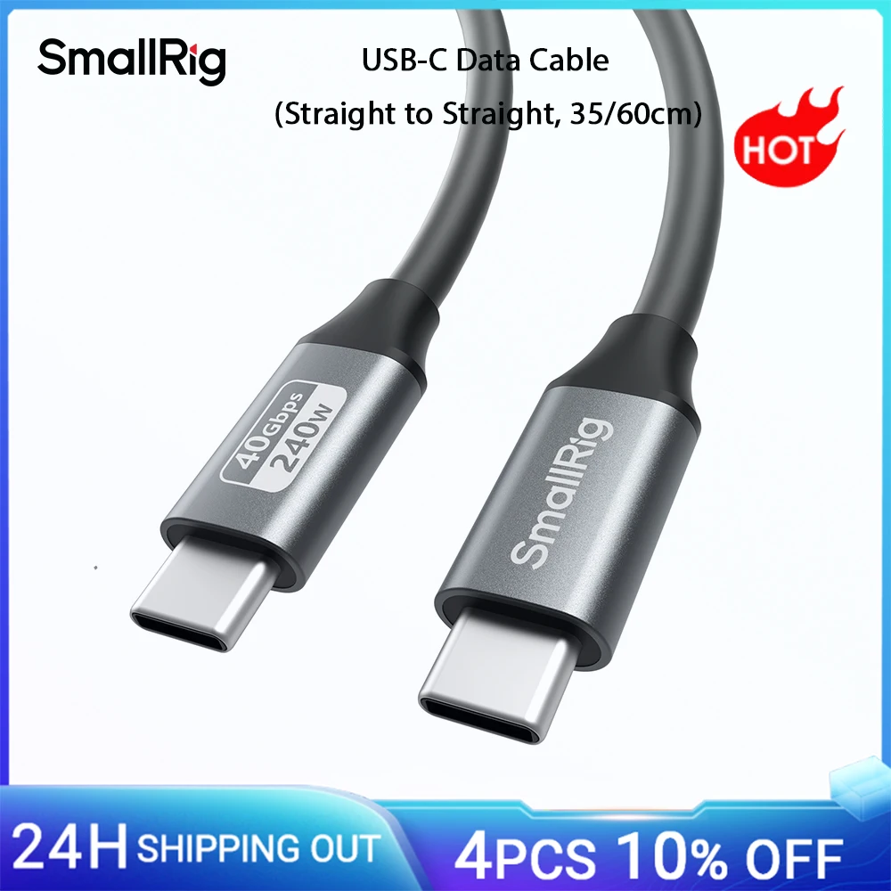Кабель SmallRig USB4 40 Гбит/с USB-C, быстрая зарядка 240 Вт, видео 8K при 60 Гц и передача данных 40 Гбит/с для MacBook для iPhone -5073
Кабель SmallRig USB4 40 Гбит/с USB-C, быстрая зарядка 240 Вт, видео 8K при 60 Гц и передача данных 40 Гбит/с для MacBook для iPhone -5073