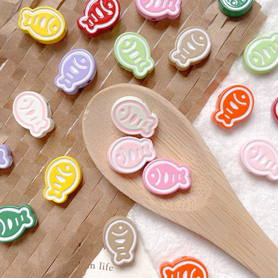 10pcs Small Fish Alloy White Outlined Multi-color Straight Hole Beads DIY Mobile Phone Chain Loose Beads Accessory Beads
10pcs Small Fish Alloy White Outlined Multi-color Straight Hole Beads DIY Mobile Phone Chain Loose Beads Accessory Beads