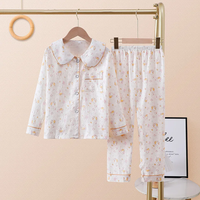 Детский комплект пижамы Hello Kitty для девочек, весенне-летний, с лацканами, Melody Kuromi Sanrio, с длинными рукавами и брюками, милый повседневный домашний костюм для девочек
Детский комплект пижамы Hello Kitty для девочек, весенне-летний, с лацканами, Melody Kuromi Sanrio, с длинными рукавами и брюками, милый повседневный домашний костюм для девочек