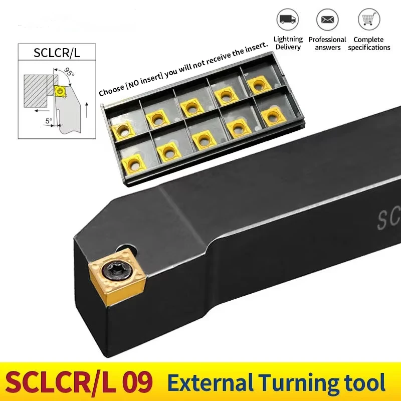 1pc SCLCR1212 SCLCR1616 SCLCR2020K09 SCLCR2525M09 External Turning Tool Holder CCMT Carbide Inserts Lathe CNC Cutting Tools Set
1pc SCLCR1212 SCLCR1616 SCLCR2020K09 SCLCR2525M09 External Turning Tool Holder CCMT Carbide Inserts Lathe CNC Cutting Tools Set