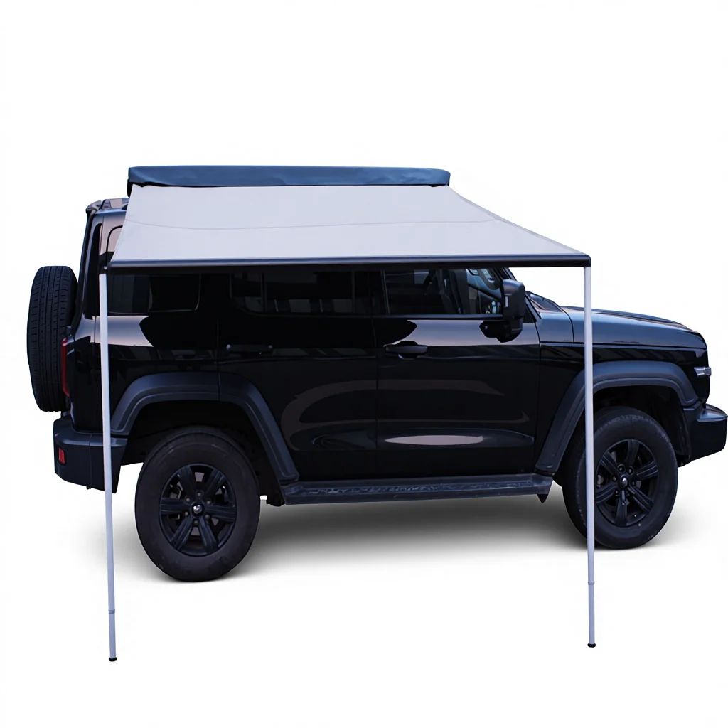 Factory Sales Soleflex 90° Retractable 4x4 Suv Awning Rooftop Car Side Awning With Side Walls
Factory Sales Soleflex 90° Retractable 4x4 Suv Awning Rooftop Car Side Awning With Side Walls