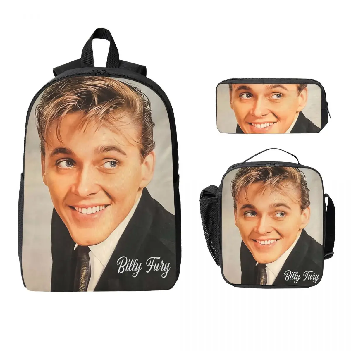 Billy Fury Backpack Student BookBag School Bag Laptop Shoulder Bags 3ps Insulated Lunch Bag Pencil Case
Billy Fury Backpack Student BookBag School Bag Laptop Shoulder Bags 3ps Insulated Lunch Bag Pencil Case
