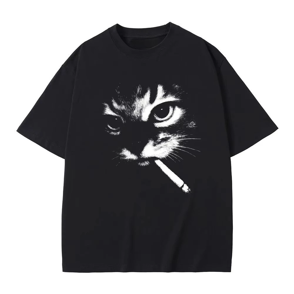 Funny Meme Smoking Cat Face Graphic T-shirt Casual Cotton Vintage T Shirts Men's Oversized T-shirts Cats Lovers Gifts Unisex
Funny Meme Smoking Cat Face Graphic T-shirt Casual Cotton Vintage T Shirts Men's Oversized T-shirts Cats Lovers Gifts Unisex