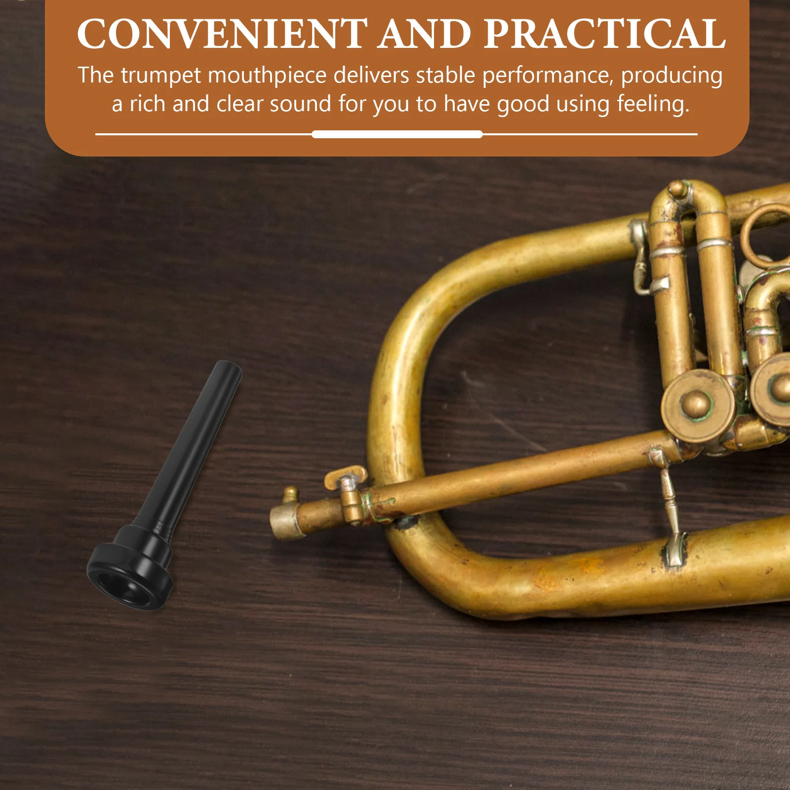 Trumpet Mouthpiece Compact Lightweight Practical Use for Beginners and Performance Replacement Accessory Stable Sound
Trumpet Mouthpiece Compact Lightweight Practical Use for Beginners and Performance Replacement Accessory Stable Sound