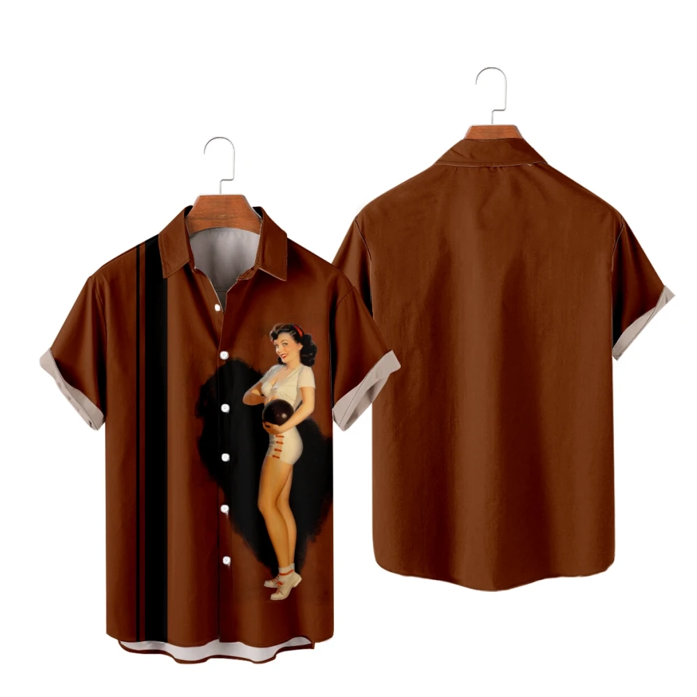 Casual Shirts for Men Beauty Print Short Sleeve Shirts Hawaii Style Summer Beach Vacation Tops Breathable
Casual Shirts for Men Beauty Print Short Sleeve Shirts Hawaii Style Summer Beach Vacation Tops Breathable