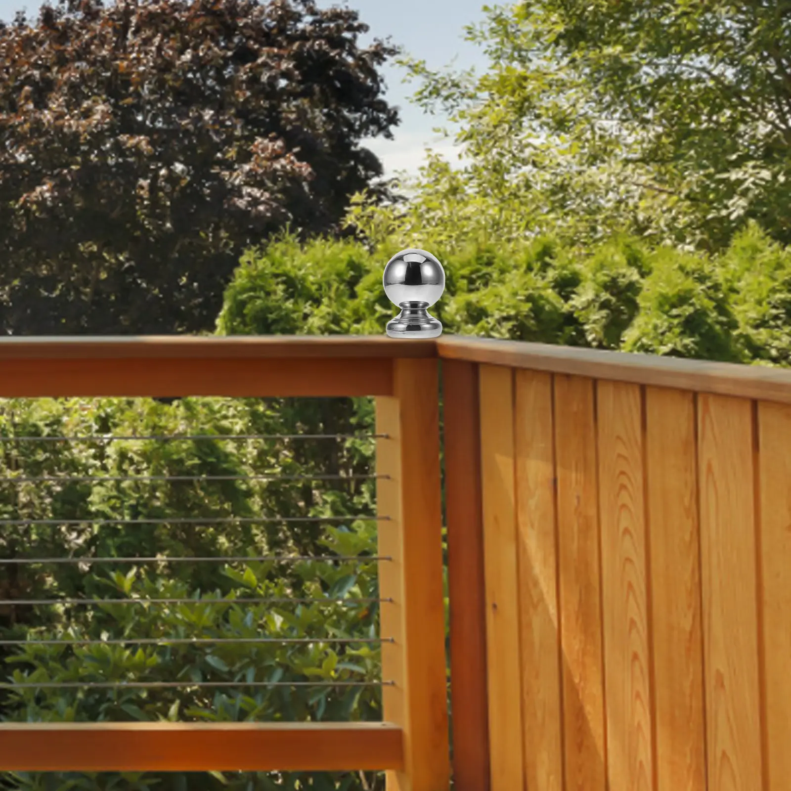 Stainless Steel Handrail Ball Lightweight Wear-Resistant Spherical Railing End Finial for Staircase Indoor Outdoor Railings
Stainless Steel Handrail Ball Lightweight Wear-Resistant Spherical Railing End Finial for Staircase Indoor Outdoor Railings